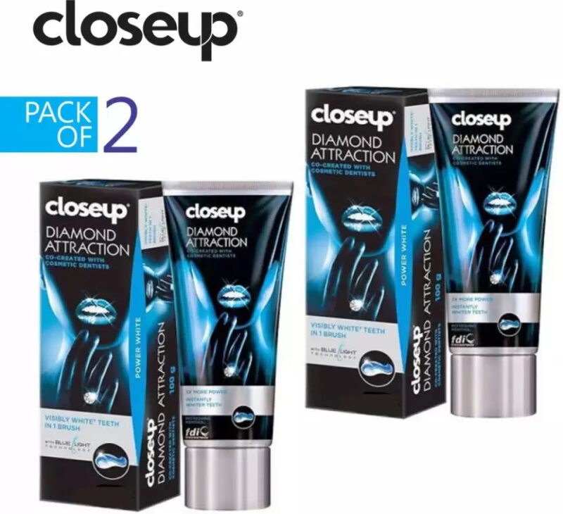 Closeup (PACK OF 2) Diamond Attractive Imported CO-CREATED WITH ORAL COSMETIC EXPERTS Toothpaste  (200 g, Pack of 2)