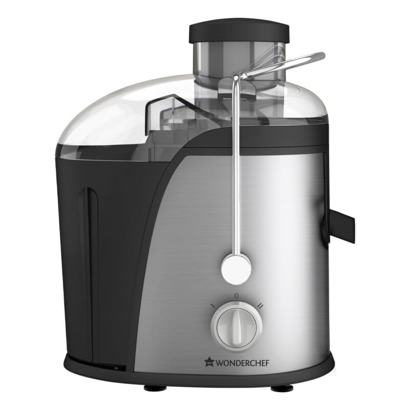 Monarch Centrifugal Electric Juicer for Fruits and Vegetables, 400W| Juicer Mesh with Stainless Steel Sieve| Dual Speed| BPA free Anti Drip Juicer Machine, Appliance| Easy to Clean |Compact Healthy Juicer Machine| 2 Year Warranty | Black/Silver
