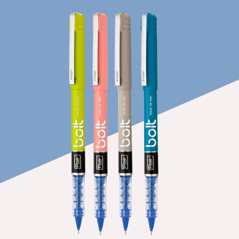 Flair Bolt Liquid Ink Pen- Blue ( Pack of 1 )