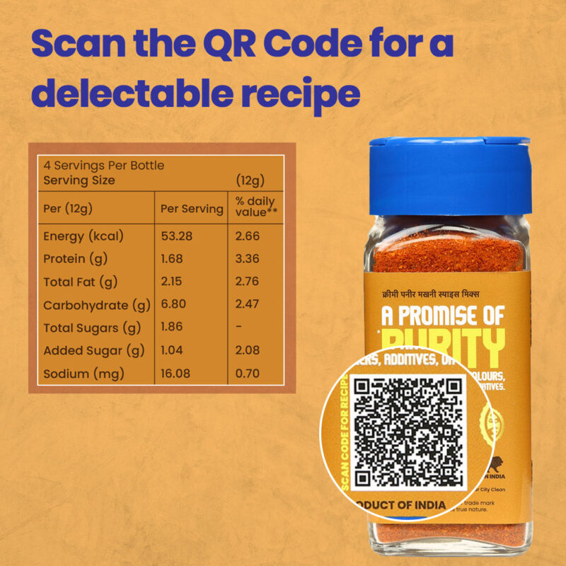 CRISTA Creamy Paneer Makhani Spice Mix - Image 8