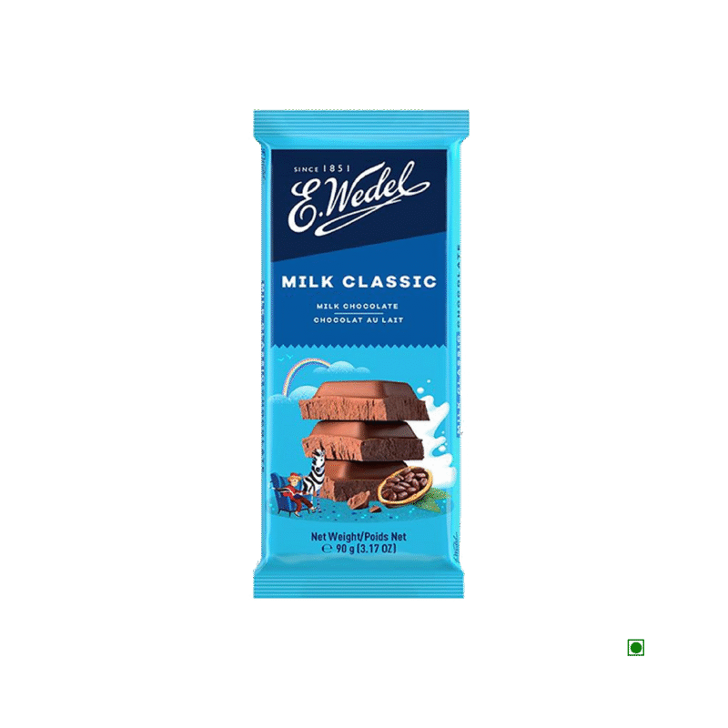 5x Wedel Milk Chocolate Bar 90g each - Pack of 5