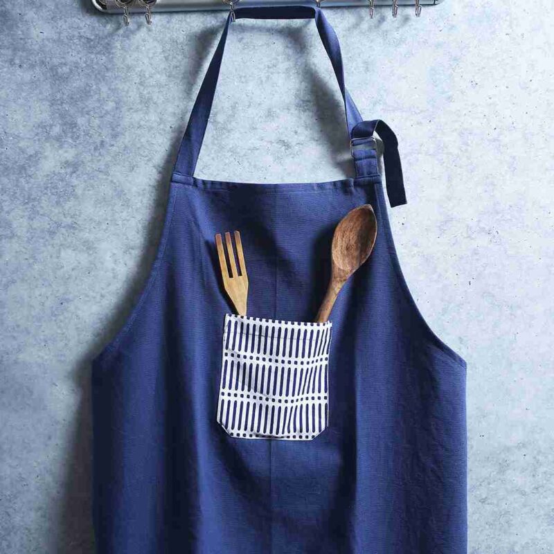 Como Apron with pockets - Blue - Image 8