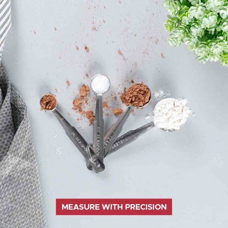 Ambrosia Stainless Steel Measuring Spoons – Set of 4 - Image 8