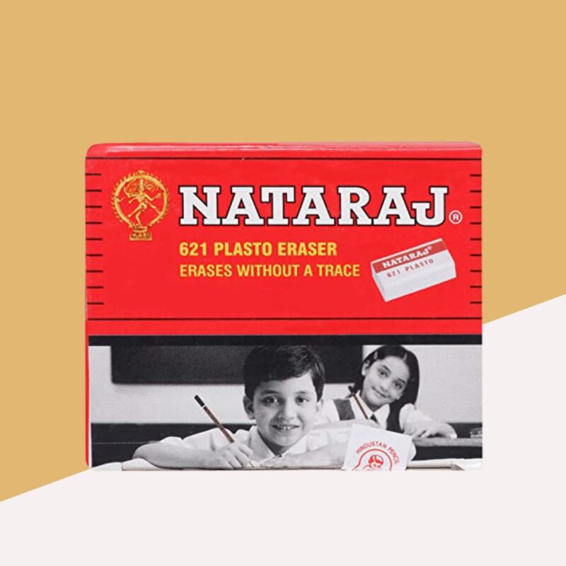 Natraj 621 Non-Toxic Eraser - Small ( Pack of 20 )