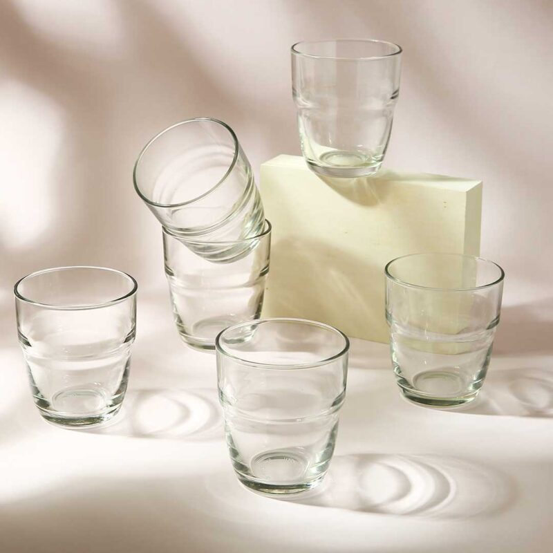 Bormioli Water Tumbler - Clear - 305 ML - Set of 6 - Image 7
