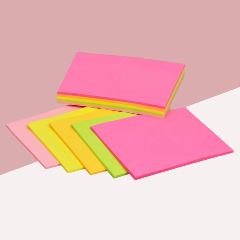 Colorful Sticky Notes - 3 inch x 5 inch ( Pack of 1 )