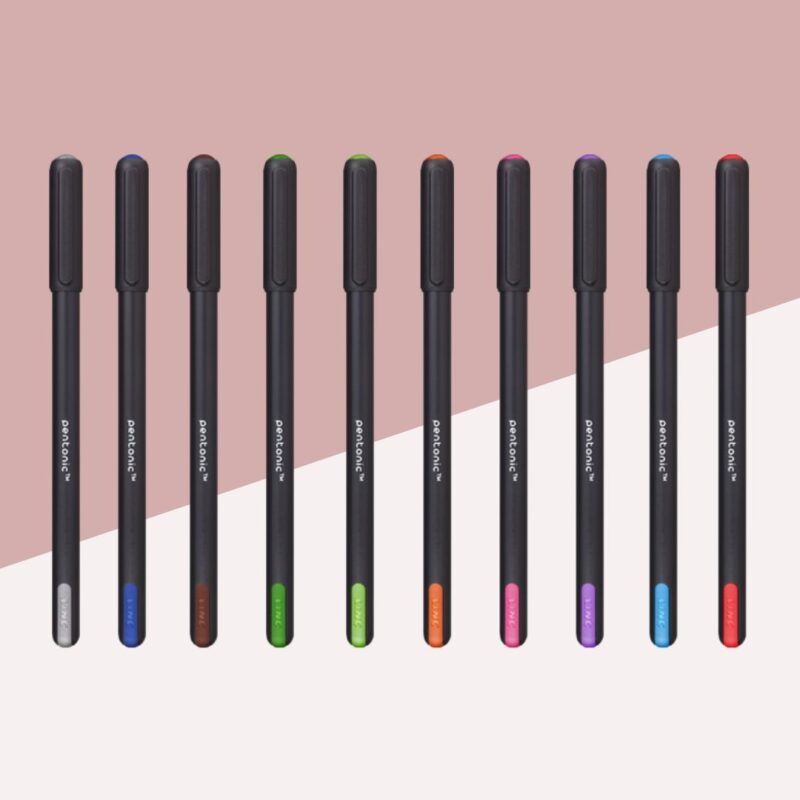 Linc Pentonic Multi Ink Colour Ball Pens - Multicolour ( Pack of 10 )