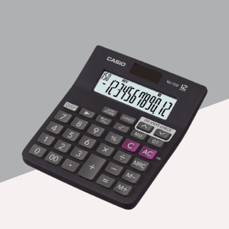 Casio MJ12D Normal Desktop Calculator - 12-Digit ( Pack Of 1 )