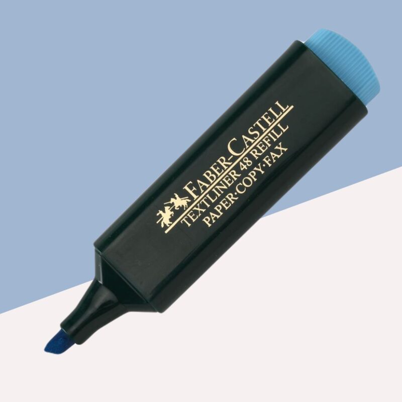 Faber-Castell Textliner Pen - Florescent Blue ( Pack Of 1 )