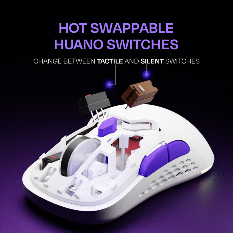 Chimera White Wireless Gaming Mouse