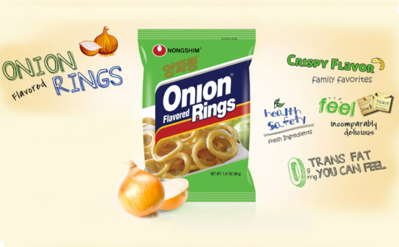 25x Nongshim Onion Flavoured Rings, Pack of 25 - 50 g each - Image 2