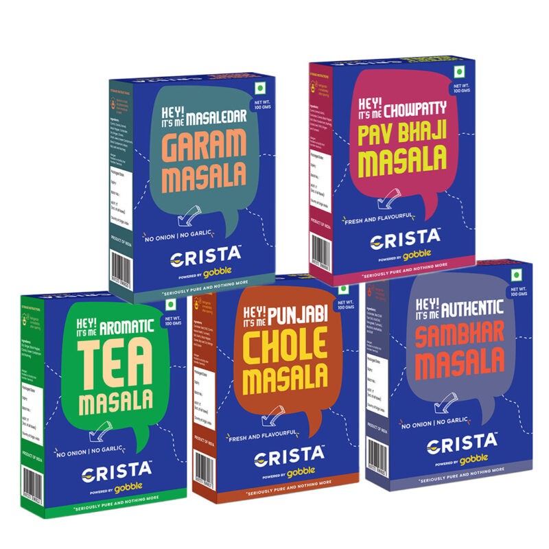 CRISTA Indian Street Food Seasonings Combo Pack- 1