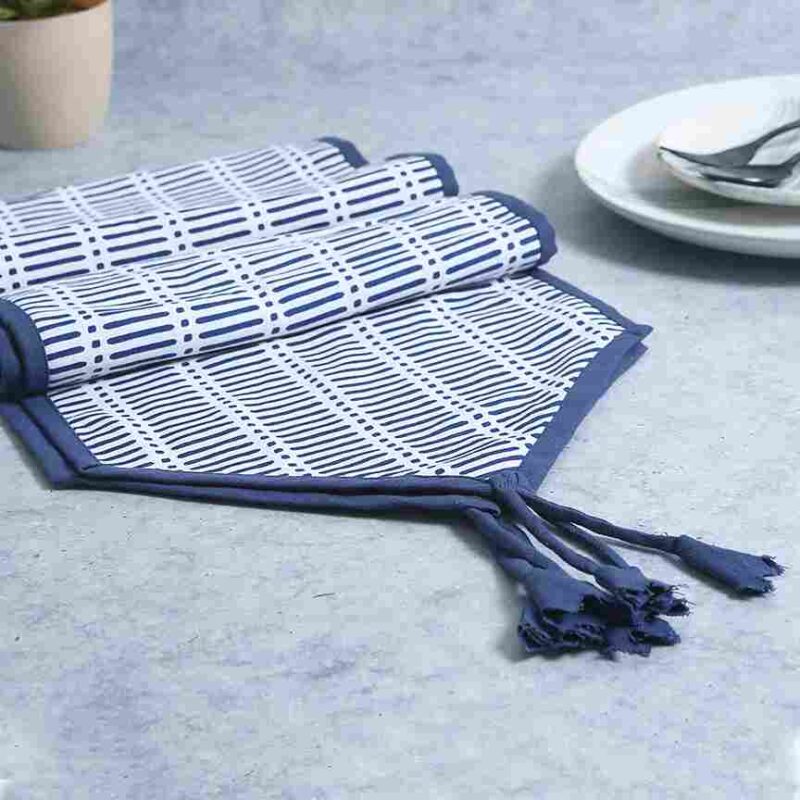 Como Table runner - Blue - Image 5
