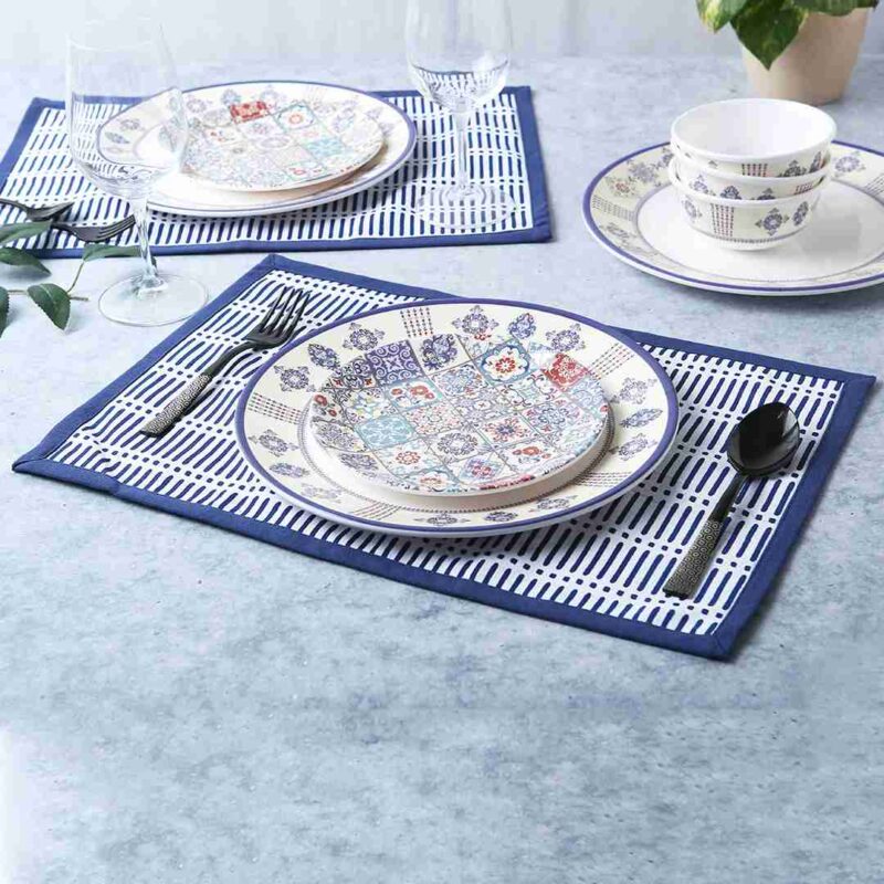 Como Table mats - Blue (Set of 6) - Image 4