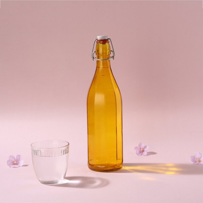 Bormioli Water Bottle - Yellow - 1L - Image 2