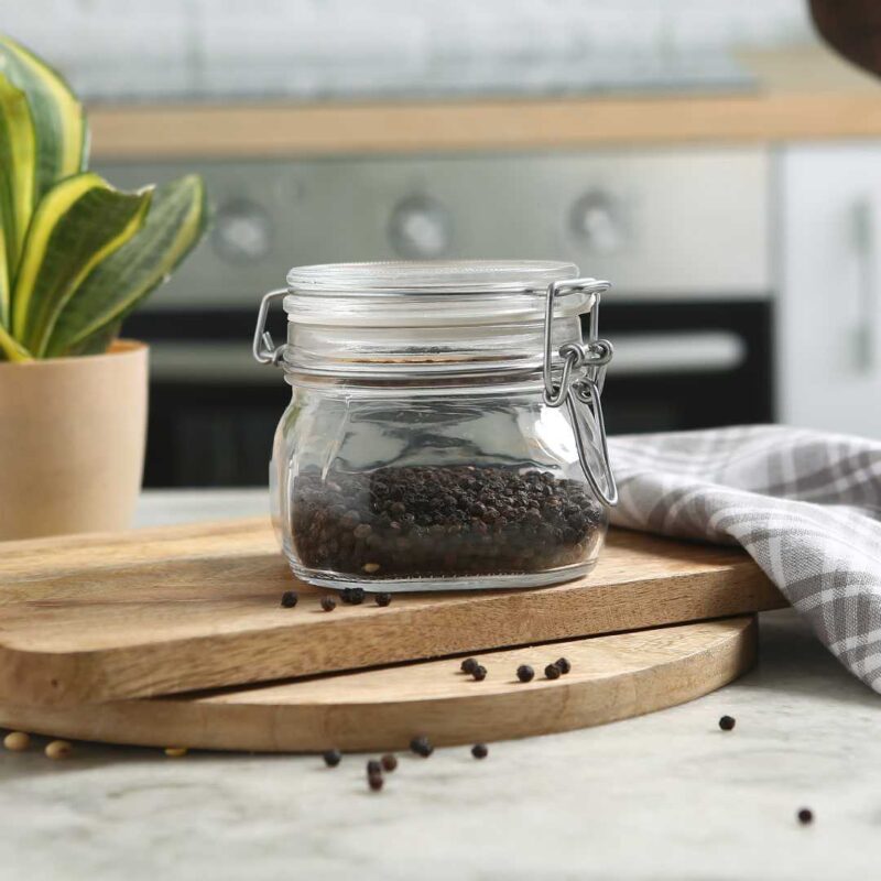 Bormioli Fido 2 Pc Set Glass Jar Container Small - Image 4