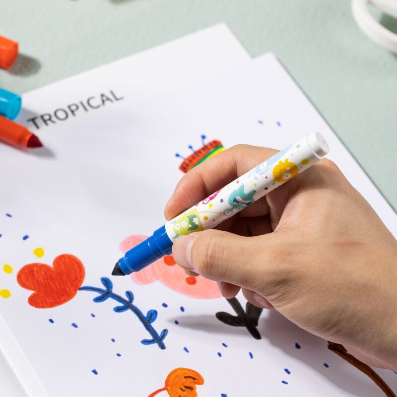 DELI EC155-12 WASHABLE MARKER SET - Color May Vary