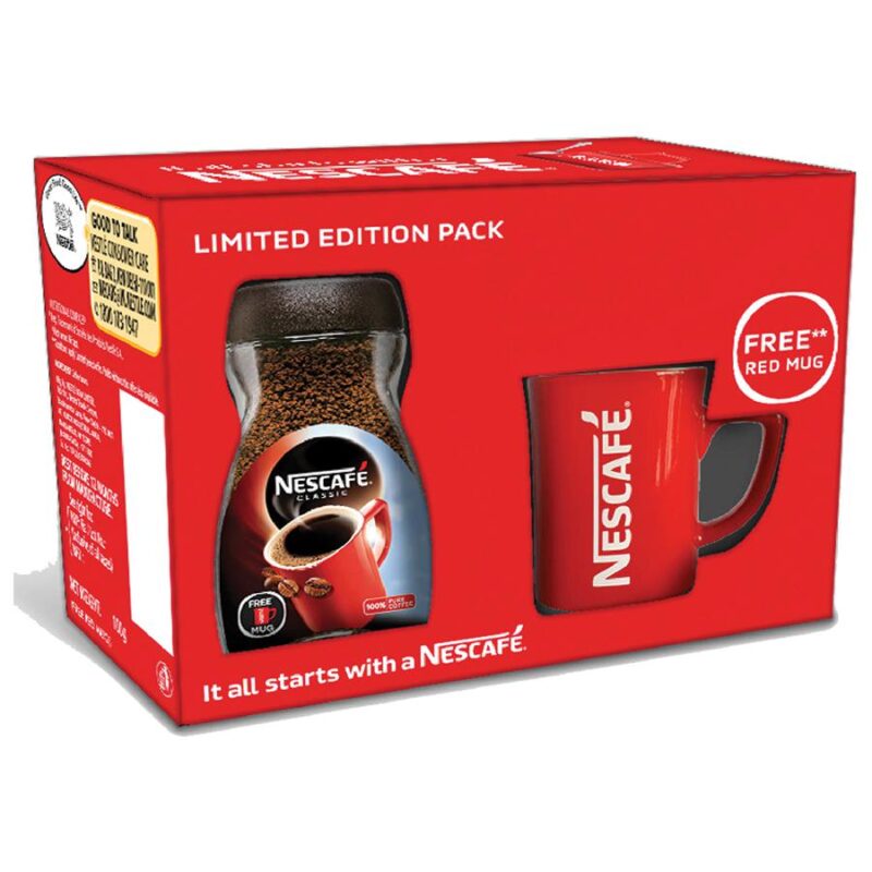 Nescafe Classic Coffee, 100 g (Get a Red Mug Free)