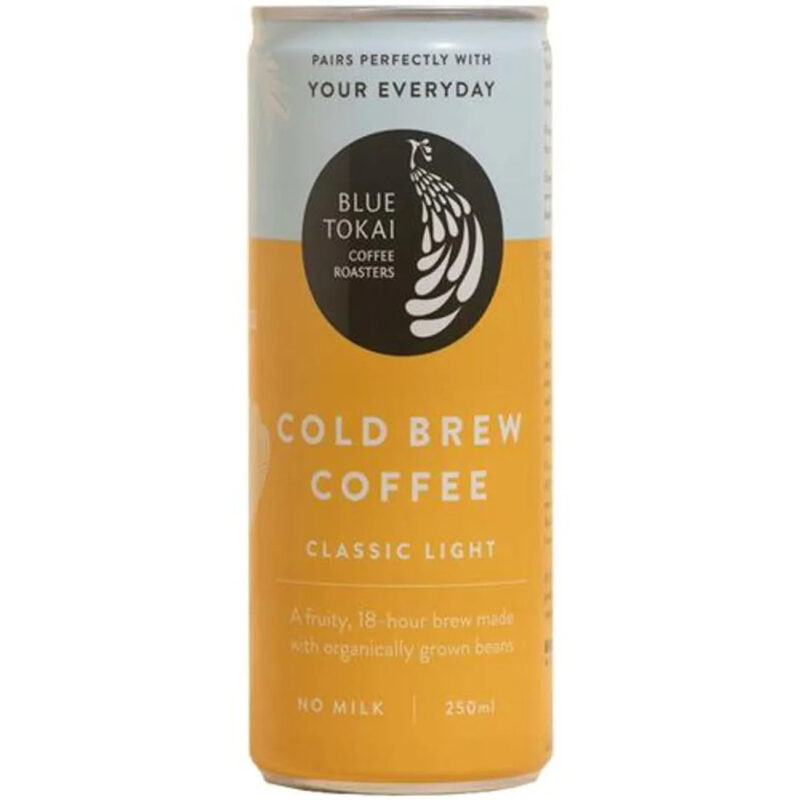 Blue Tokai Cold Brew Coffee Light - Made With Arabica, No Milk, 250 ml Can