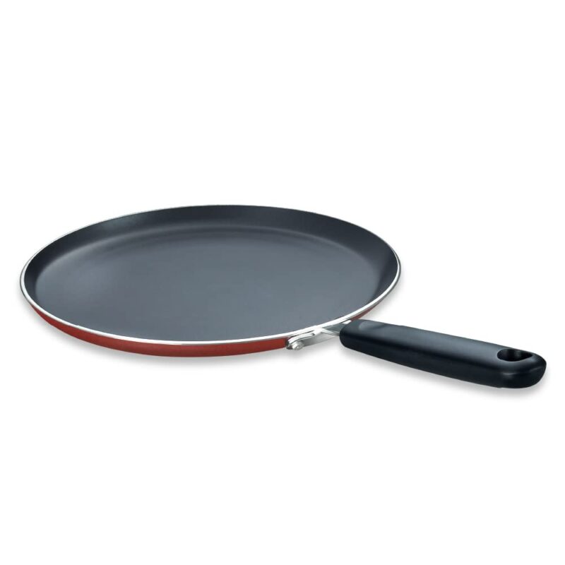 Prestige Omega Deluxe Omni Tawa 25cm,Aluminium, Red