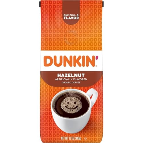 Dunkins Hazelnut Artificial Flavoured Ground Coffee 340gm (Product of U.S.A)