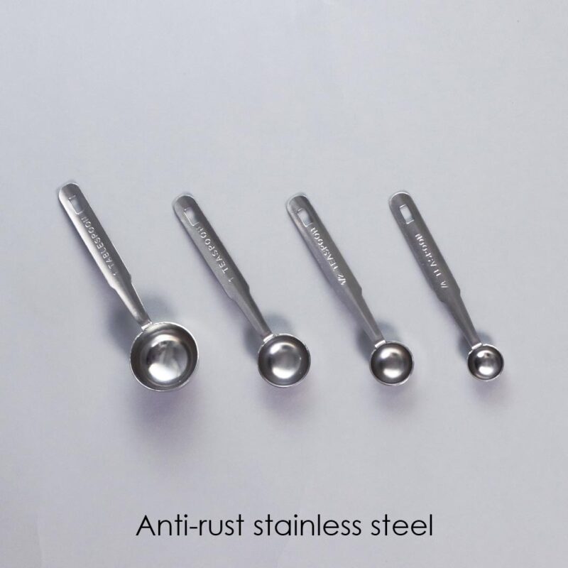 Ambrosia Stainless Steel Measuring Spoons – Set of 4 - Image 3