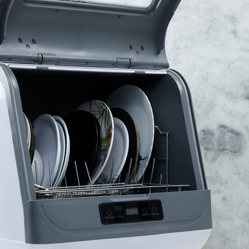 CounterTop Dishwasher, 1250W, 72°C High Temperature Sterilization, 360°Double Spray, Effective Drying System, Portable, 9L - Image 11