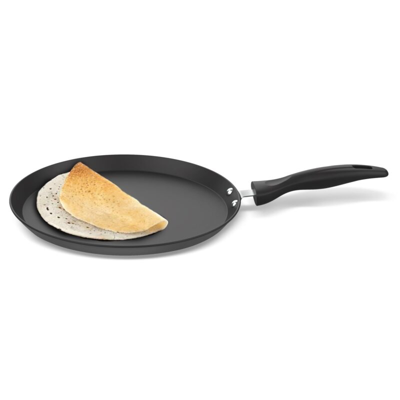 ‎Preethi Daily Collection Non Stick Tawa | 5 Star Non Stick Performance | Grey | 28 cm - Image 2