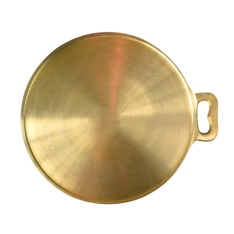 NUTRION Bronze Tawa - Traditional Indian Cooking Pan/Tawa for Roti,Dosa,Tortilla,Pizza,Paratha,Appam,Pancake with Health-Boosting Properties (27 cm) (Large Tawa)