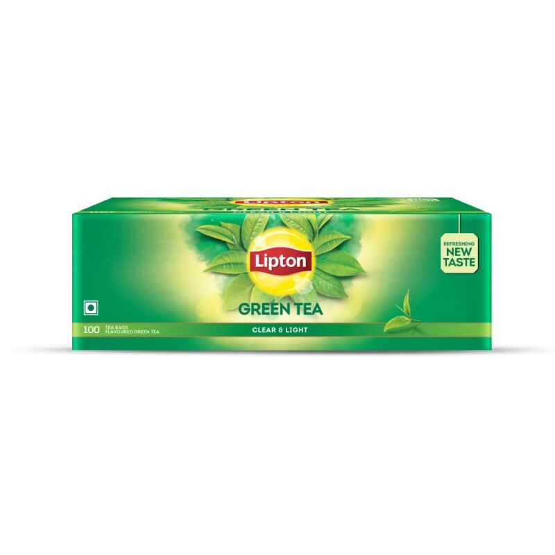 Lipton Clear & Light Green Tea Bags 100 Pcs, 130 Grams