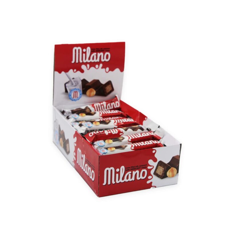 Milano Chocolate Bar with Hazelnut 36 pcs - 648g