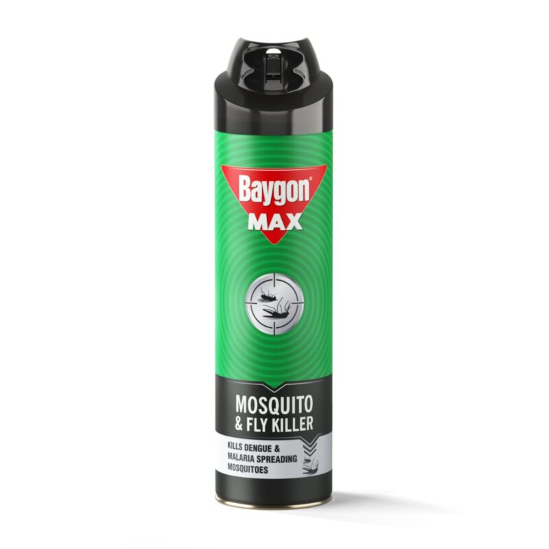 Baygon Mosquito & Fly Killer Spray- 400 ml, Green
