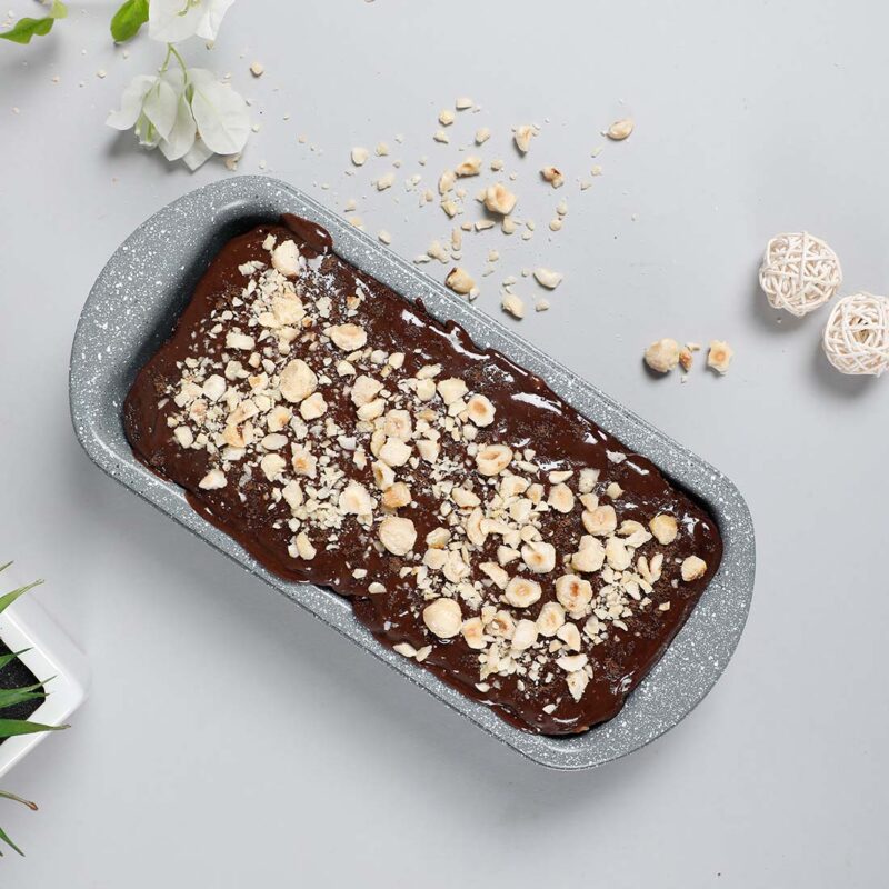 Ambrosia Small Metal Rectangle Nonstick Coated Baking Loaf Pan, Bread Baking Mould, Heavy-Duty Steel Rolled-Rim Bread Mould Rectangle Pan - Image 5