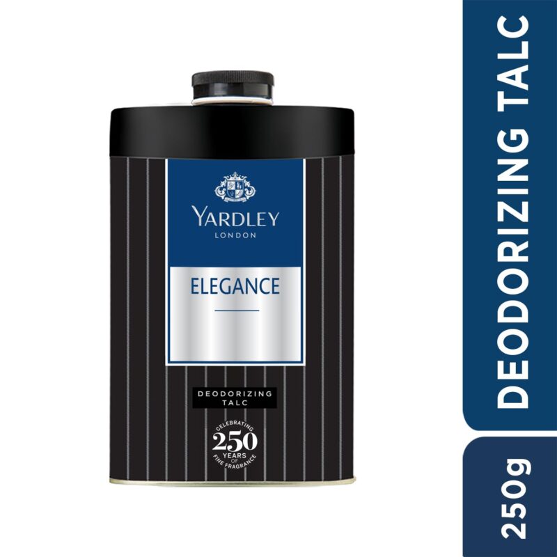 4x Yardley London Elegance Deodorizing Talc| Fougere Aromatic Woody Fragrance| Masculine Fragrance| Body Talc for Men| 250g - Pack of 4 - Image 6
