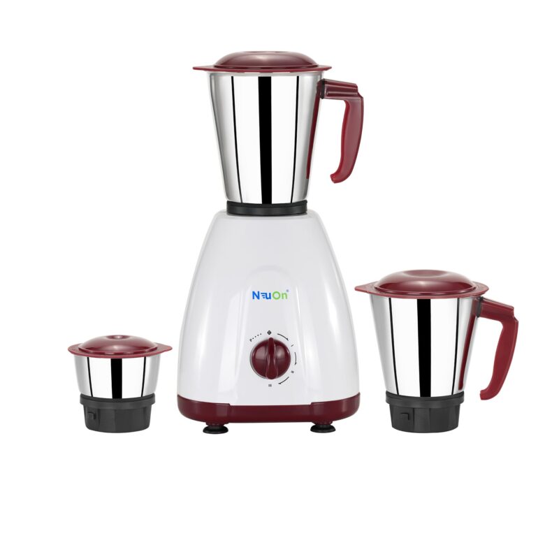 neuon Elite 500 Watt Mixer grinder for Kitchen with 3 Jars Countertop Blender with 3 Speed Levels Stainless Steel Blade Multipurpose Grinding Wet & Dry Masala Chutney and Smoothie