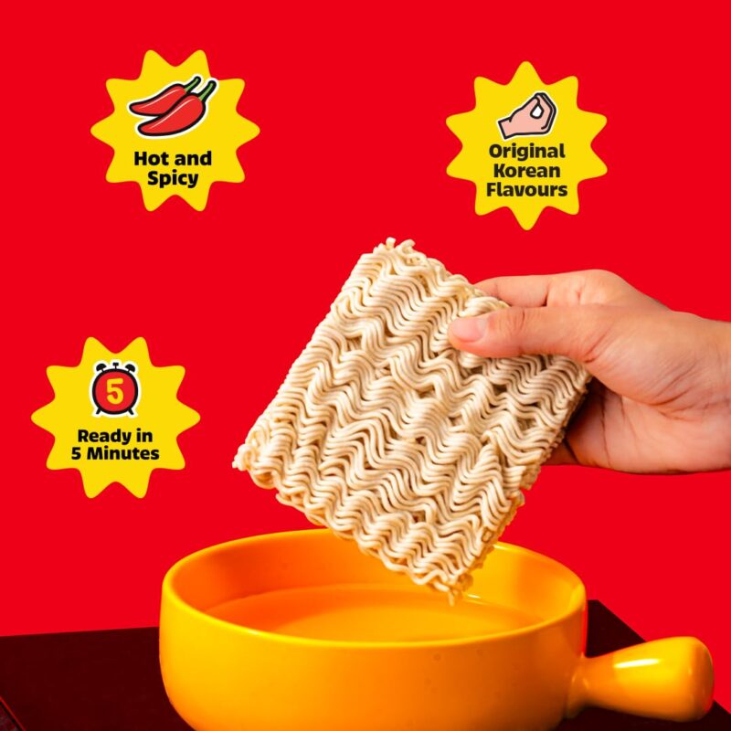 25x Masterchow K-chow Korean Masala Instant Ramen Noodles - 94g - Pack of 25 - Image 6