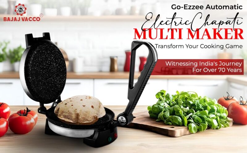 BAJAJ VACCO® Automatic MultipurposeChapati – Multi Maker, 900 WattageCMM – 01 - Image 8