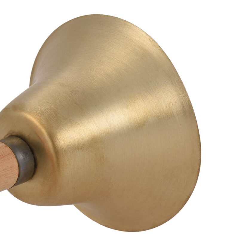 Brass Hand Bell Loud Call Bell Handbell Desk Ringbell with Wooden Handle Festival Decoration Food Line Alarm School Hotel Sercive - Image 5