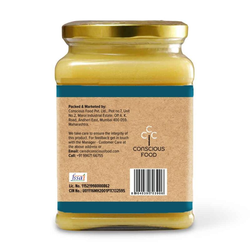 Conscious Food A2 Gir Cow Ghee | 600ml | with Pure A2 Milk | Grass-fed, Cultured, Premium & Traditional Bilona Ghee | Immunity Booster - Image 9