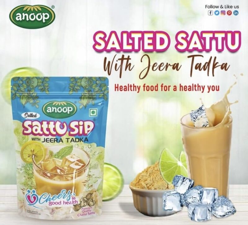 Anoop Sattu Sip (500gms*4) Pack of 4 (2kg) (Salted With Jeera Tadka) - Image 5