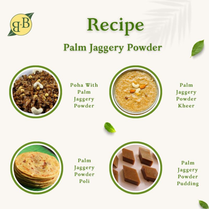 B&B Organics Karupatti/Palm Jaggery Powder - 1 kg/Traditional Palm Jaggery powder/Karupatti Thool - Image 4