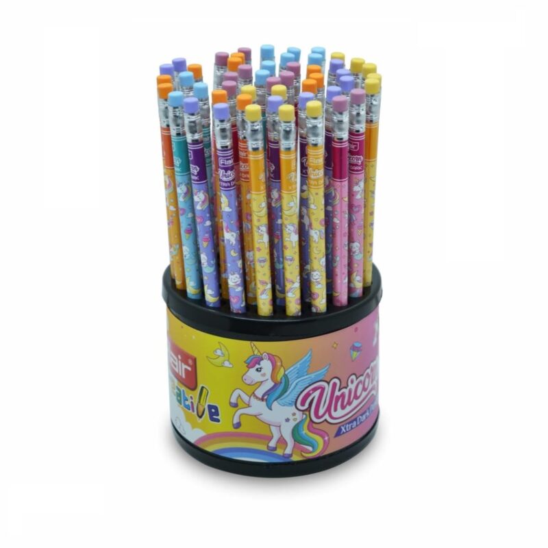Flair Unicorn Xtra Dark Pencil Tumbler, Pack of 50