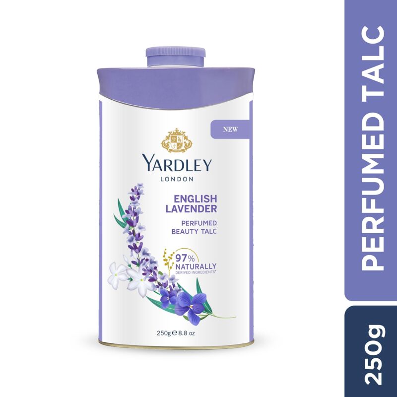 4x Yardley London English Lavender Perfumed Talc| Fragrant Beauty Talc for Women| Smooth texture | 250g - Pack of 4 - Image 7