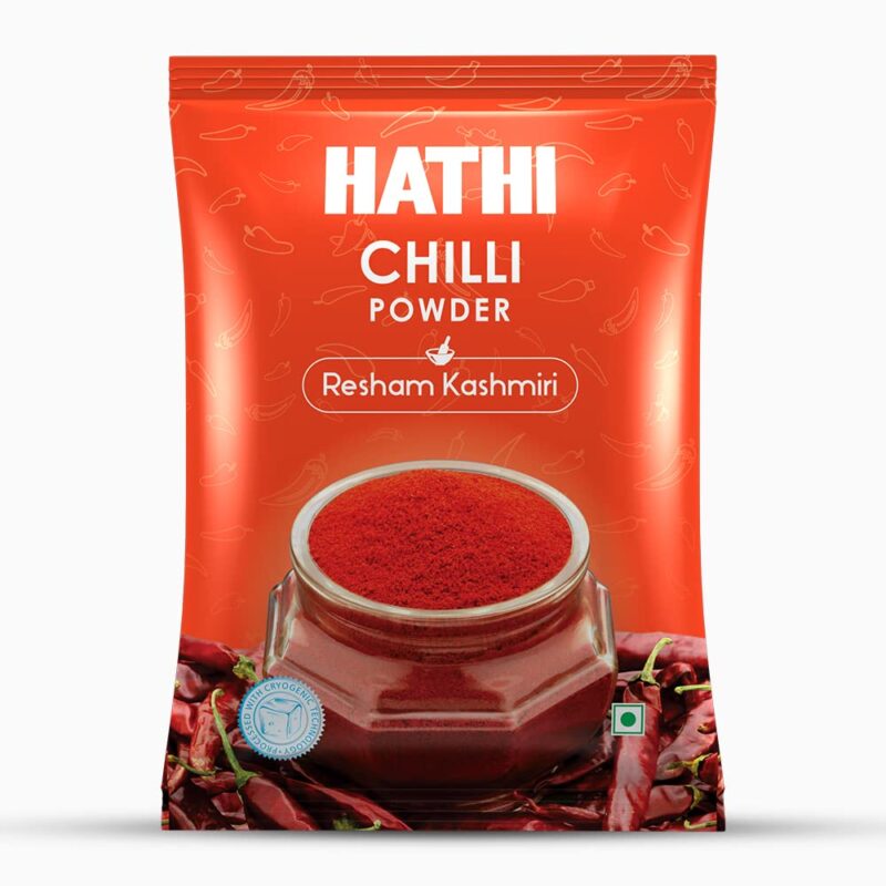 HATHI MASALA Chilli Powder Resham Kashmiri Dandicut.(500 Gram)