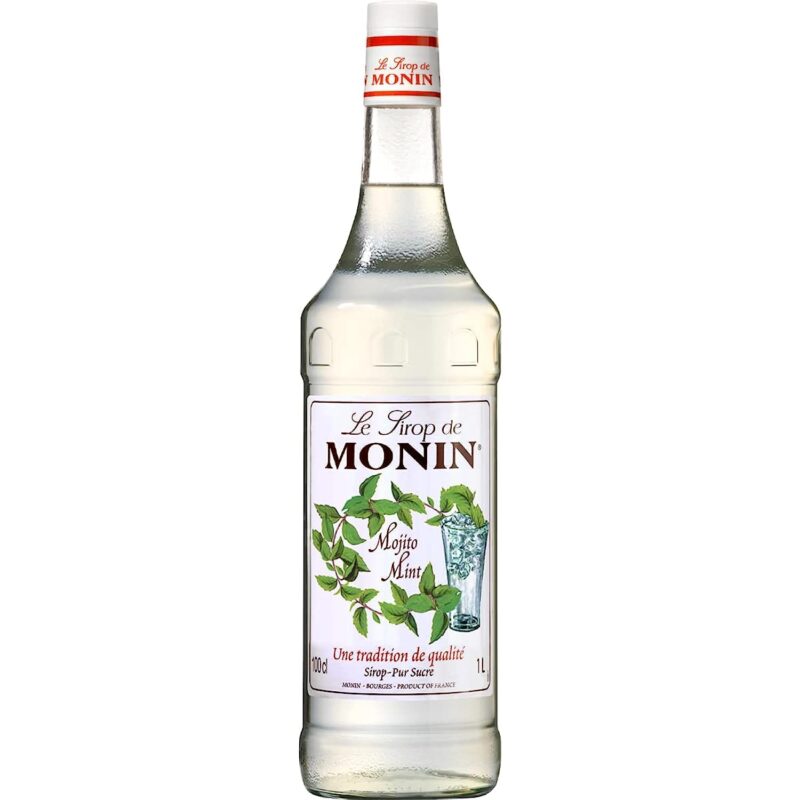Monin Mojito Mint Flavoured Syrup, White, Large, 1000 ml
