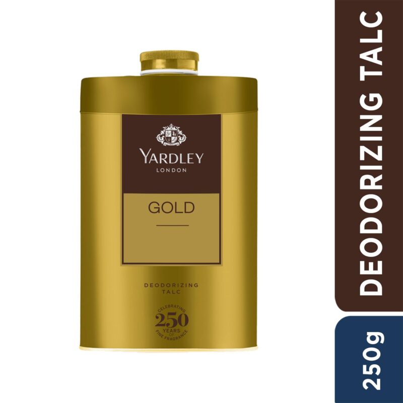 4x Yardley London Gold Deodorizing Talc| Fresh Woody Scent| Masculine Fragrance| Body Talc for Men| 250g - Pack of 4 - Image 10