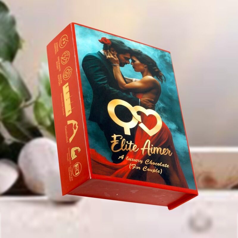 ELITE AIMER Luxurious Couple Chocolate,6 Pcs | Ayurvedic Heart Shape Chocolate For Energy Booster,| Gift Set (130 gm per pieces) - Image 3