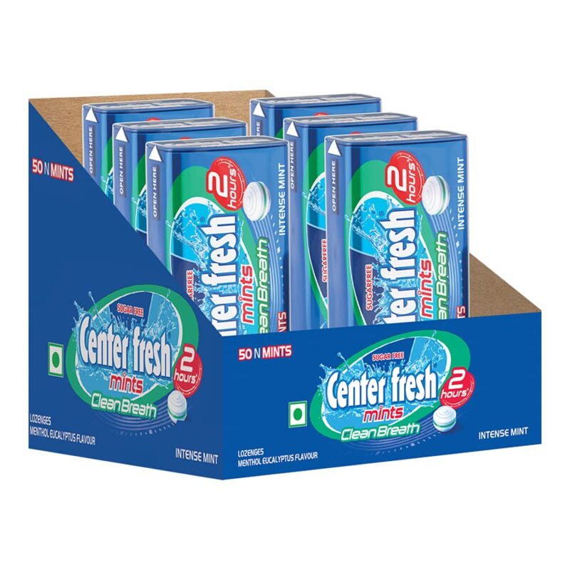 6x Center Fresh Sugar Free Mints, 35 g - Pack of 6 - Image 2