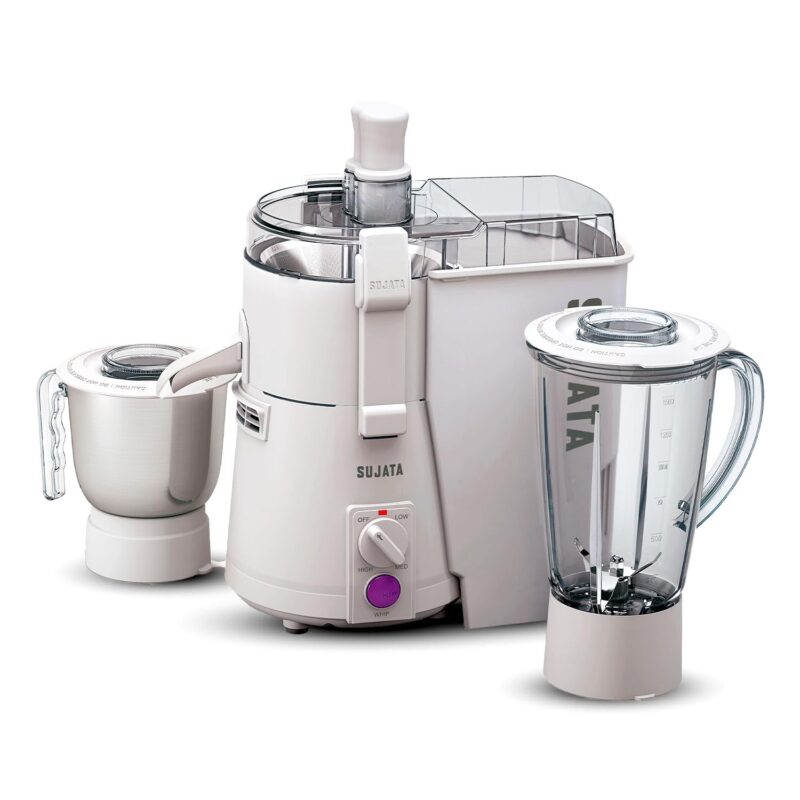Sujata KI-28012 900-Watt Juicer Mixer Grinder with 2 Jars (White)