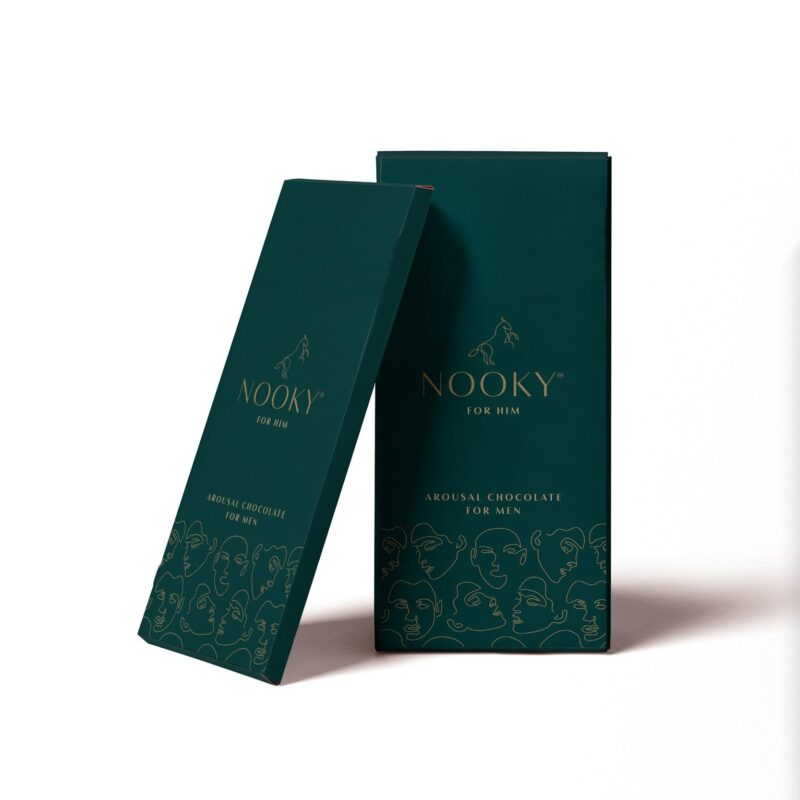 InstaEats Nooky Dark Chocolate for Him|Pack of 1 I Luxurious Dark Chocolate for Uplifting Mood, Gift for Man, Ideal for Him, Delight Mood Chocolate, Vegan and Gluten-free, 48 gram
